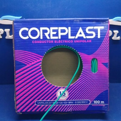 Cable Unipolar 1.5mm Verde Coreplast 