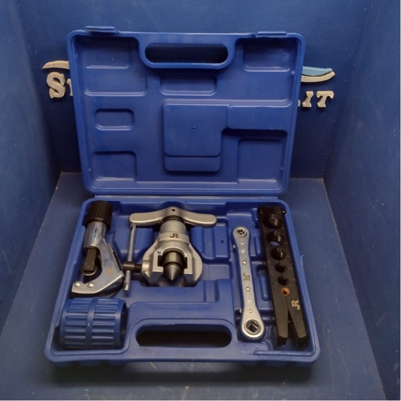 Caja De Herramienta Jr Pestañadora/llave Crique/cortadora De Caño/saca Rebaba