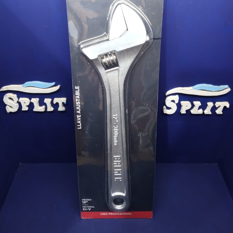 Llave Francesa Profesional 12 Cromo Vanadio Bremen