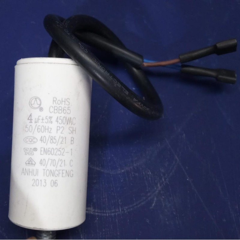 Capacitor 4 Mf Con Cable