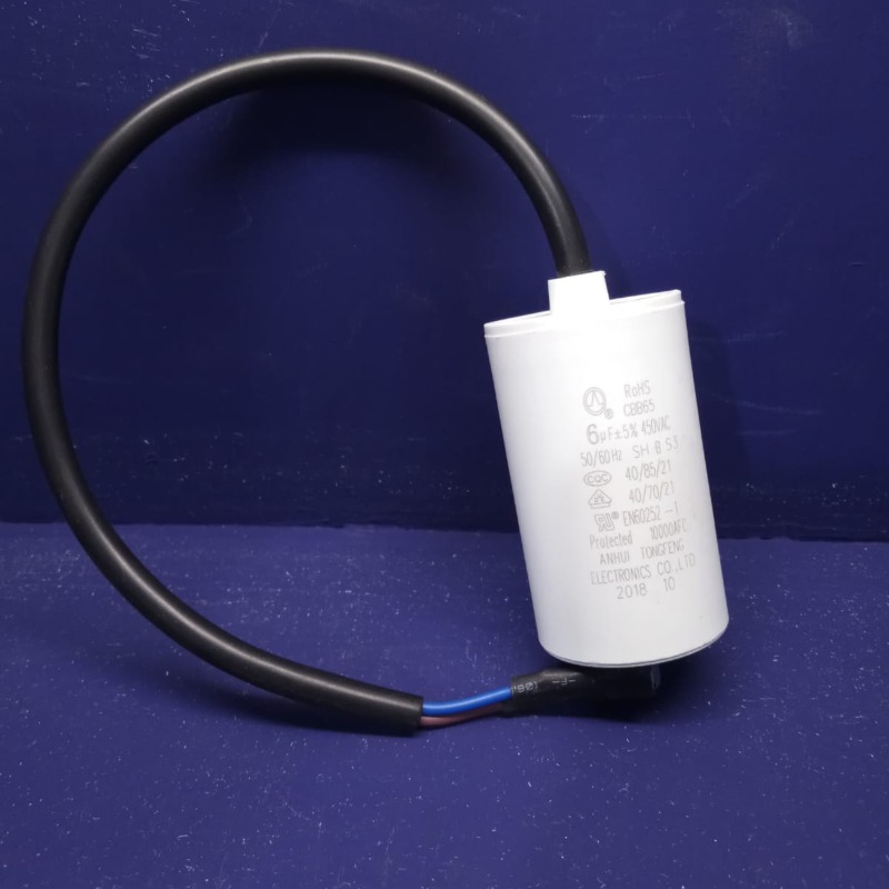 Capacitor 6 Mf Con Cable