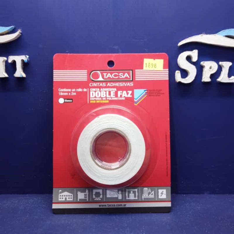 Cinta Doble Faz 18mm X 2m