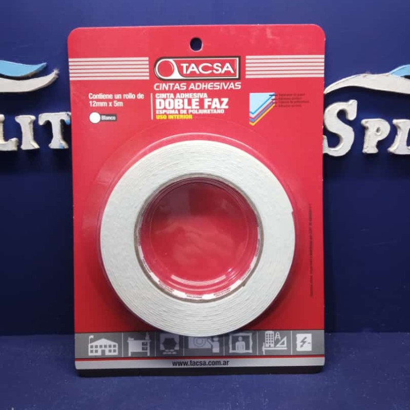 Cinta Doble Faz 12mm X 5m