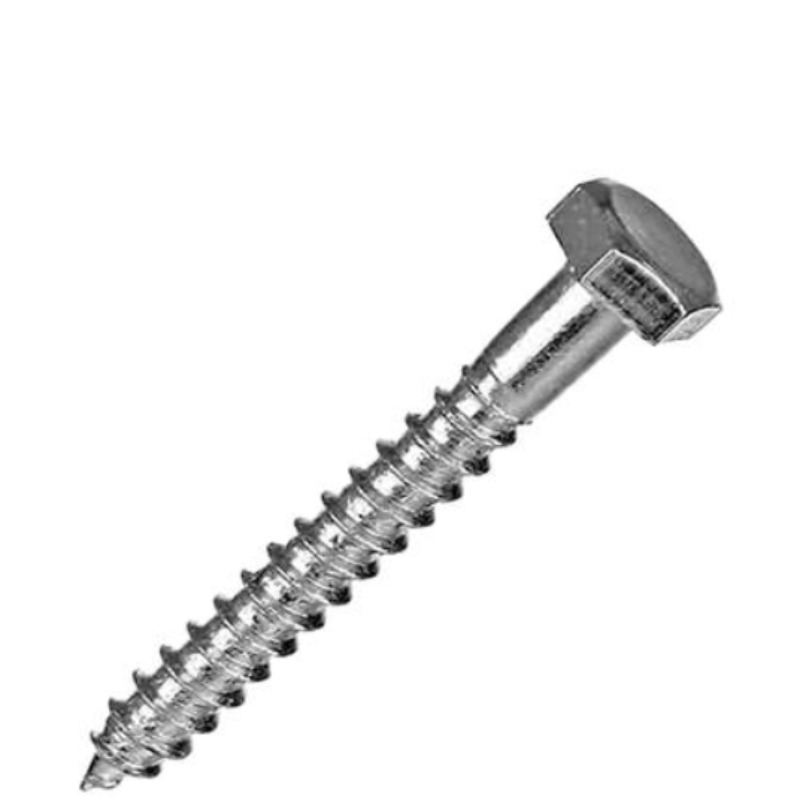 Tornillo Tirafondo Del 12 5/16 X 2 1/2 Por Caja 100 Unidades
