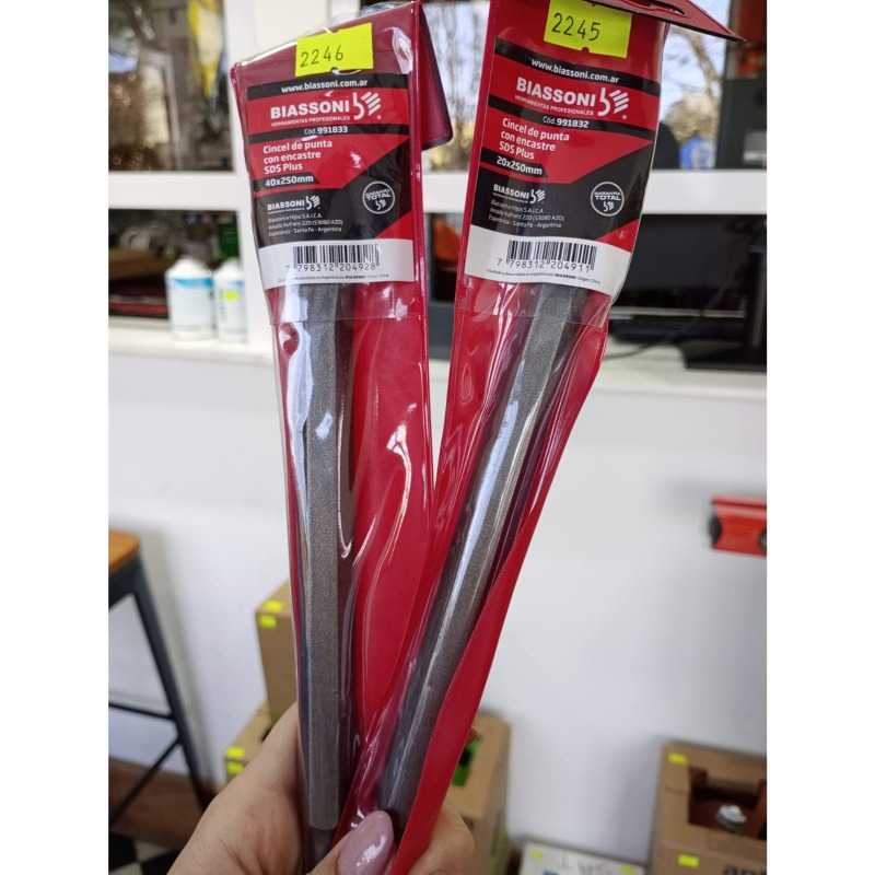 Cincel Sds Plus Biassoni Pala Fina  20mmx250mm