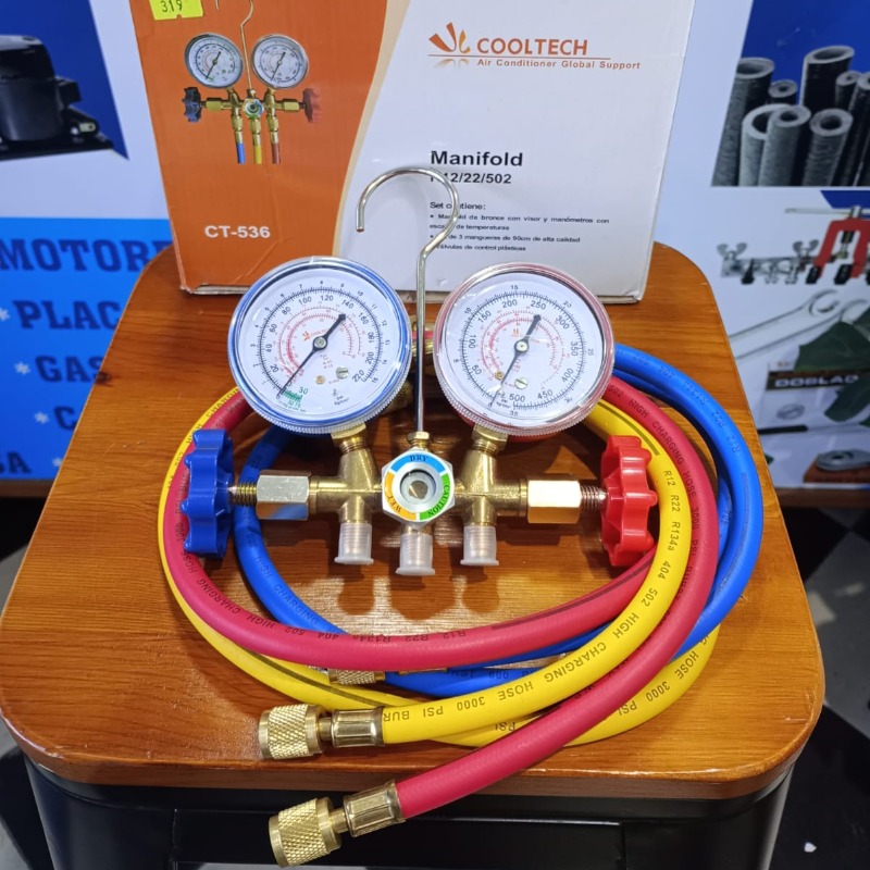 Manifold R22/r12/r504 134 Automotor  Cooltech