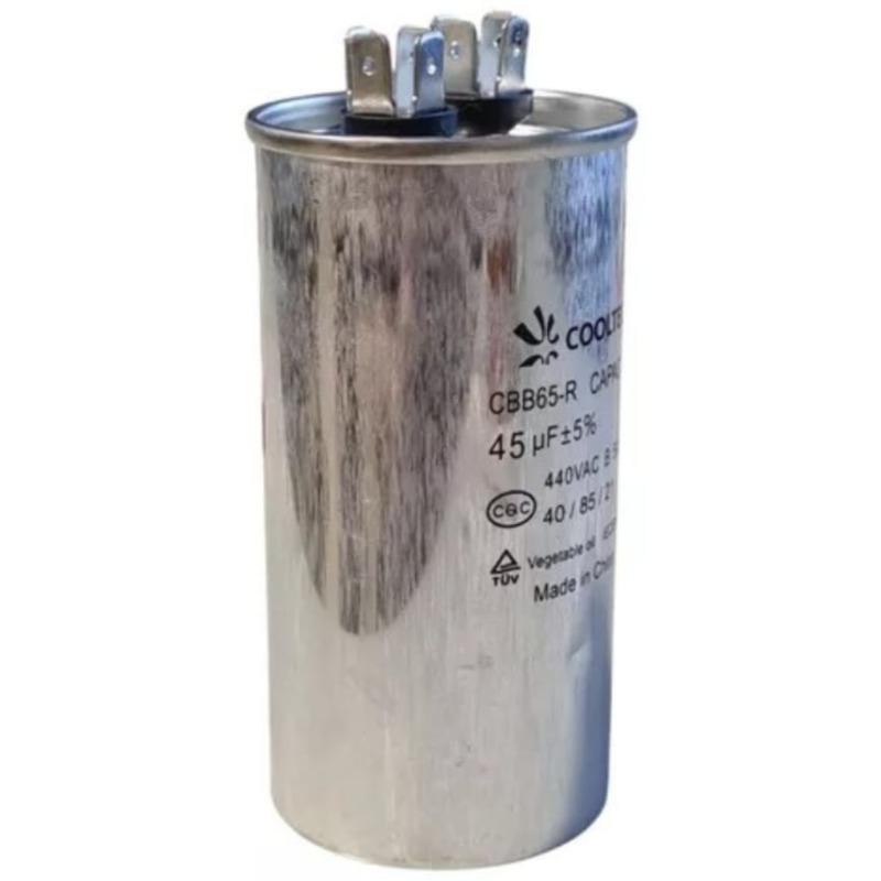 Capacitor 45 Mf 440 Aluminio