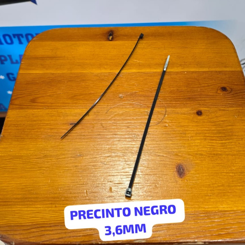 Precinto Negro 3.6mm X 200mm Crecchio