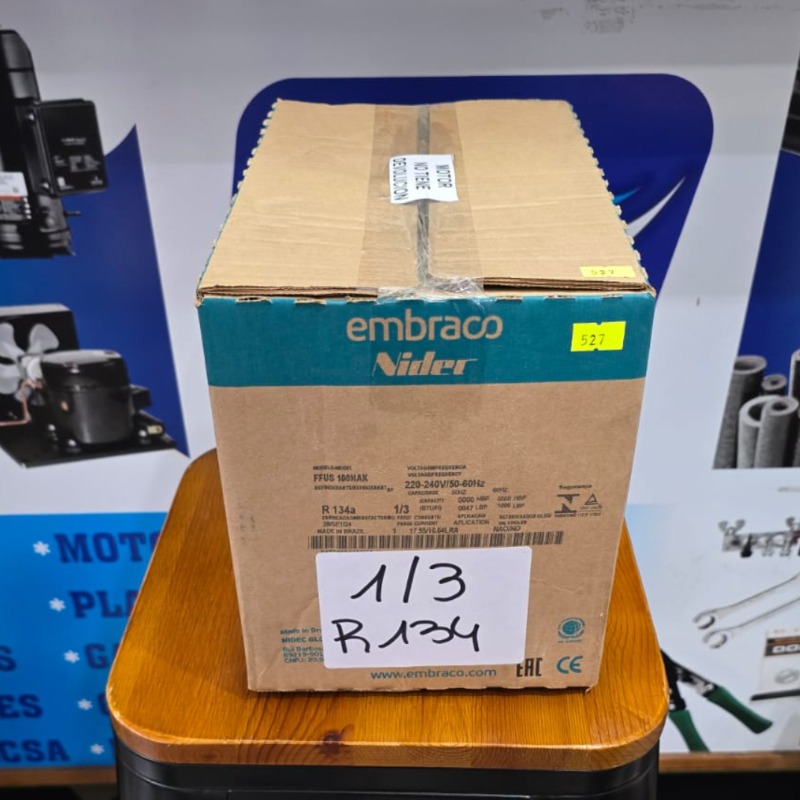 Motor 1/3 Hp R134 Egas 100hlr Embraco