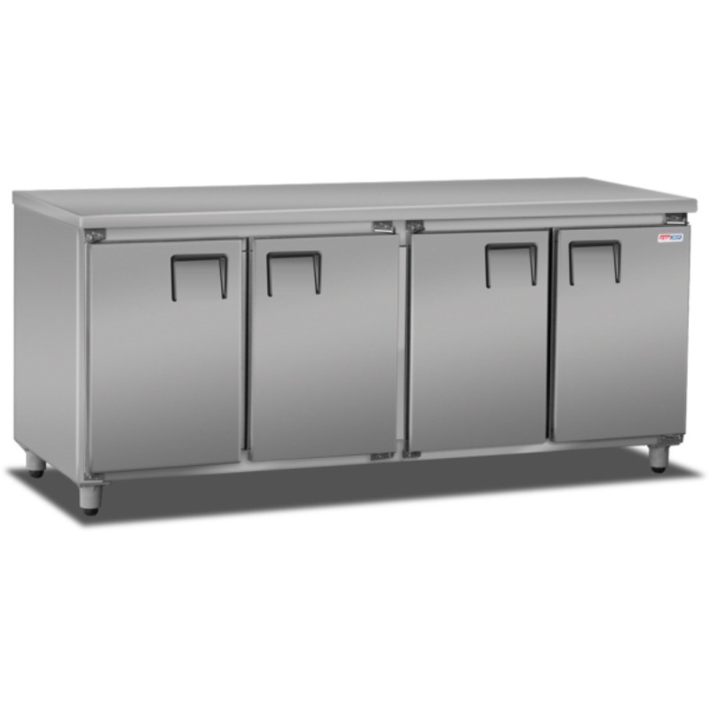Heladera Mostrador Equipada  3,5mts  4 Puertas
