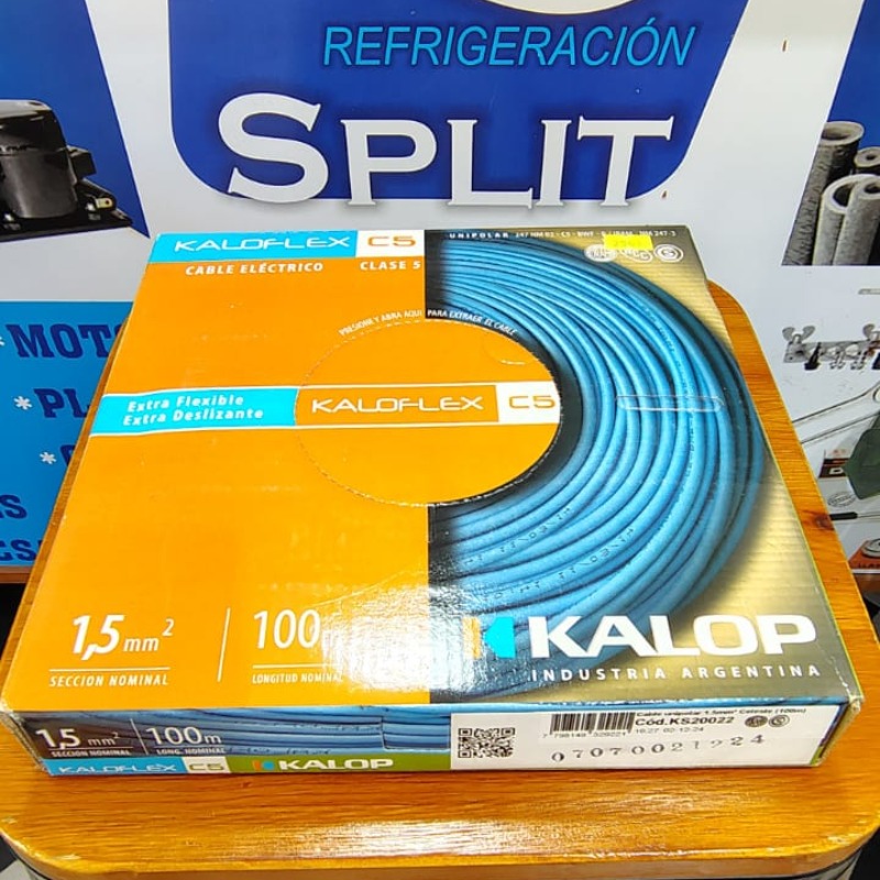 Cable Unipolar 1.5mm Celeste Kalop