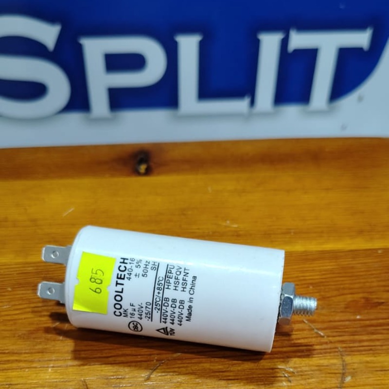 Capacitor 16 Con Tornillo Tipo Lavarropas