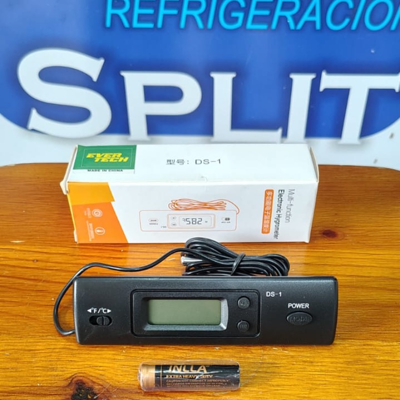 Termometro Ds-1 Digital Negro 