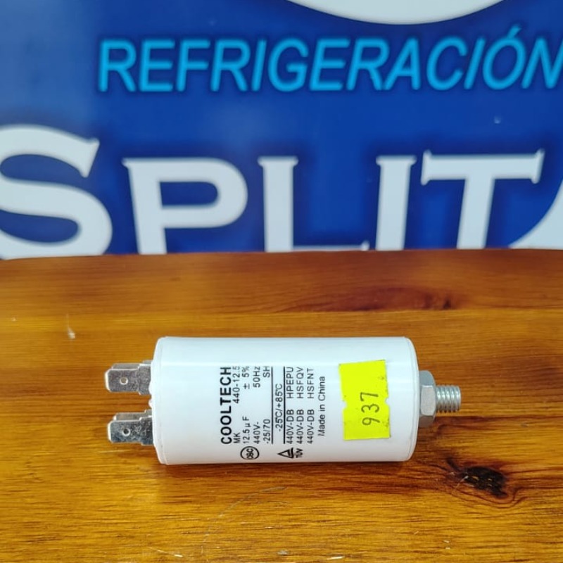 Capacitor 12.5 C/tornillo Lavarropa 