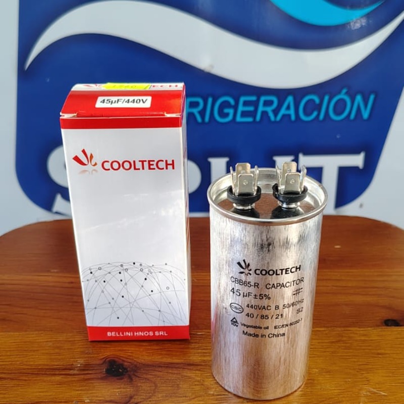 Capacitor 45 Mf 440 Aluminio