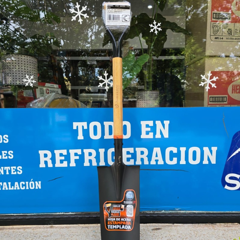 Pala De Punta Estampada Cabo Corto Biassoni