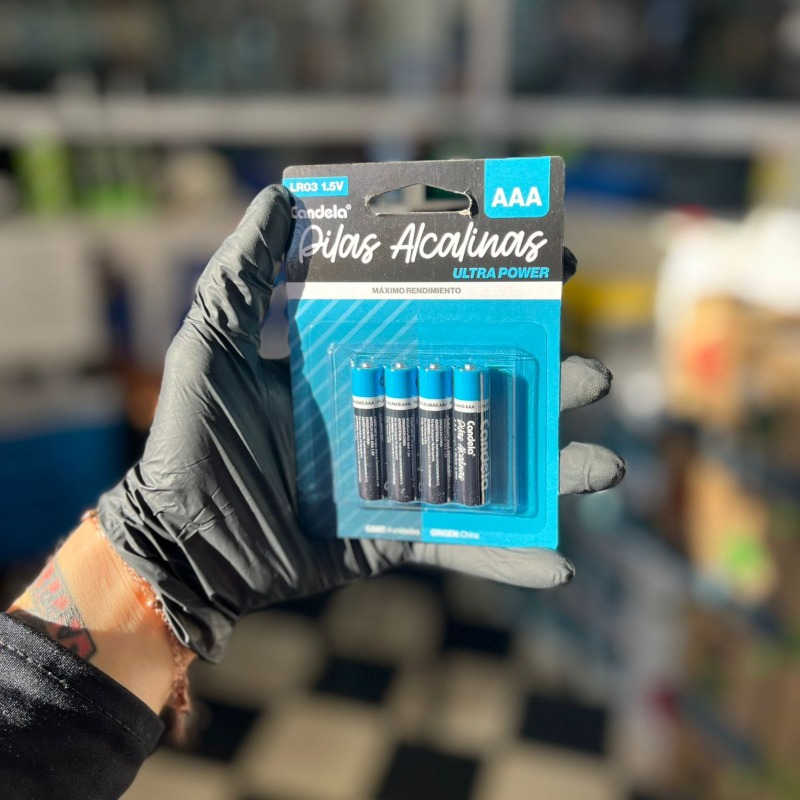 Pilas Aaa Alcalinas Pack X Unidad Candela